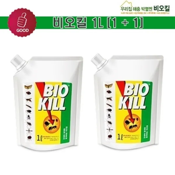 동성제약 친환경 살충제 비오킬1l 리필 1+1 2개 1l