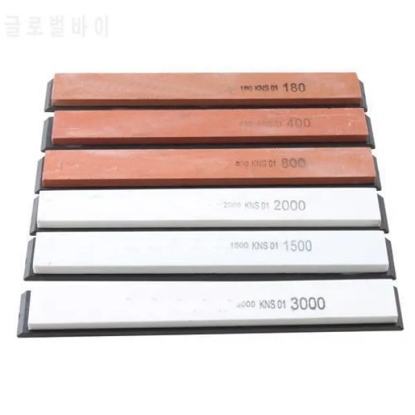 부엌 칼 날카롭게하는 사람을위한 6PC 날카롭게하는 돌 전문가 숫돌 180 / 4