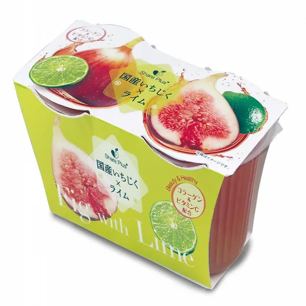 谷尾食糧工業 シェアプラス いちじくライムゼリー2連 140gX2×12個 谷尾 음식 산업 점유율 플러스 무화과 라임 젤리 2 연 140gX2 × 12 개, 1
