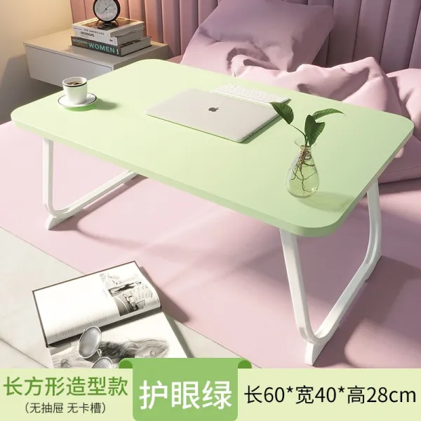다시금 침대위 작은테이블 플바인딩 루즈테이블 기숙사 윗가게 창문블라인드 소녀 침실 땅바닥에 앉다 책상테이블, 스탠다드 판 스퀘어 그린