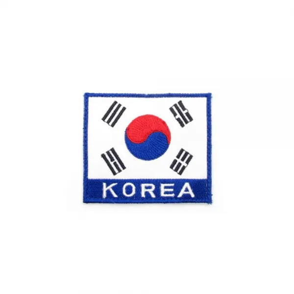 소장용 군가방 카키색 천 태극기패치 5개 와펜장식 모임 동창, 카키