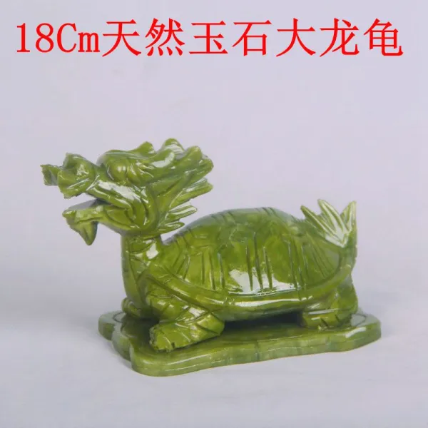 와이유 거북용 옥돌용거북 장식물 용두거북이 벽사진택 개광화 소인 거실, 18CM 옥돌용거북 (한개)