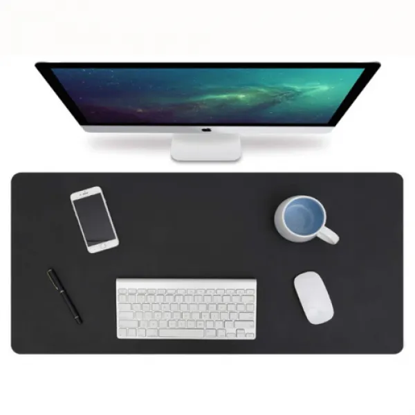 캘리웨이브 와이드 가죽 대형 데스크 매트 프리미엄 논슬립 책상 테이블 패드 블랙