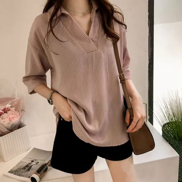 다발로 여성 가을 반팔 블라우스fzl117 590126620441