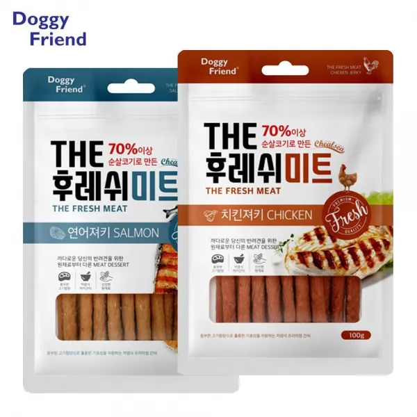 강아지 피부건조 오메가3 덴티스츄 빼빼로 간식 2종 말티즈 견물생심 져키