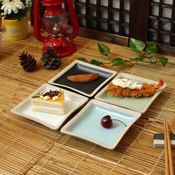 완팜식판 예쁜 핸드메이드도자기 그릇홈세트 여주 소야 아름 민사각찬기 그릇 1호184djrqjfwkrnd!! 완팜걸즈쿠팡윙 블루