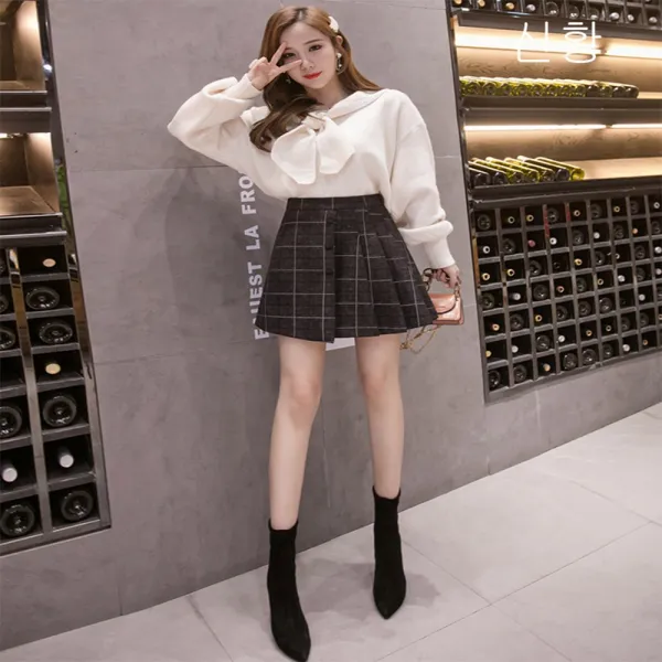 Zz 191026 여성 추동 패션 하이웨이스트 스커트 A05