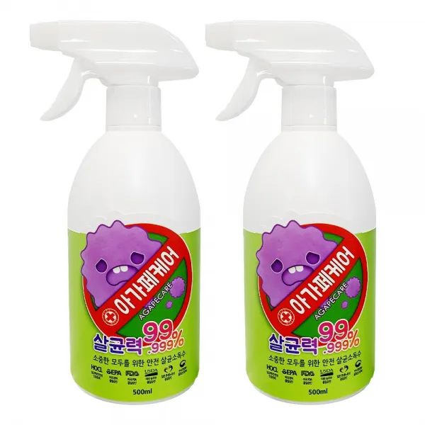 아가페케어 살균소독제, 2개, 500ml
