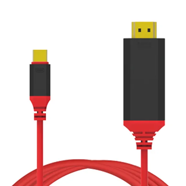 유리 글로벌 USB C타입 LG 시네빔 갤럭시 S20 A90 5G 60Hz 4K DEX 덱스 MHL HDMI 미러링 케이블 유튜브 넷플릭스지원, MHL케이블 블랙/레드, 1개