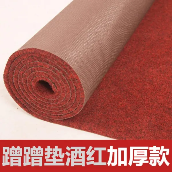 러그 재단가능함 매트 미끄럼방지 물흡수 호텔 매장 복도 계단 통로 주방 전입 문입구 그레이레드 카페트, C15-늑장을 부리다 자홍색 두께