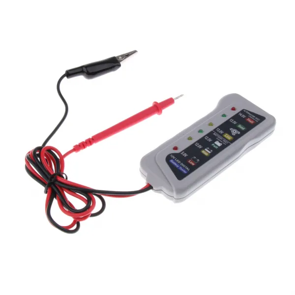 STK12v 6 led 디지털 디스플레이 배터리 테스터 전압계 충전 시스템 분석기