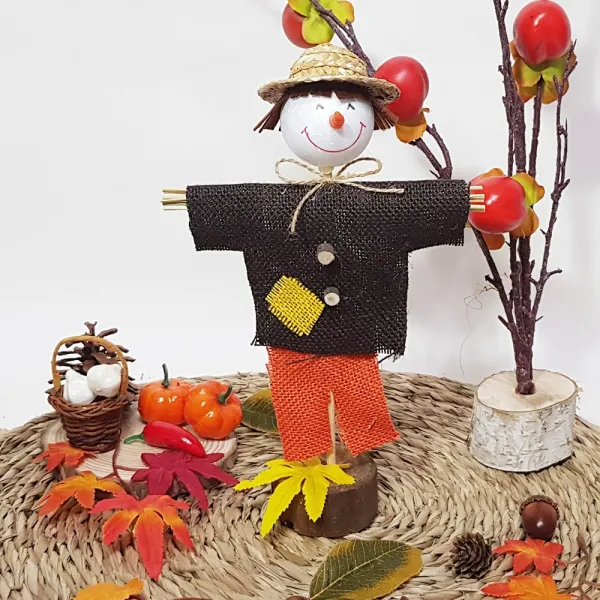 한소픈 가을 허수아비 모형 5종중 택1 디스플레이 소품 인테리어 장식 추석소품 전통소품 검정