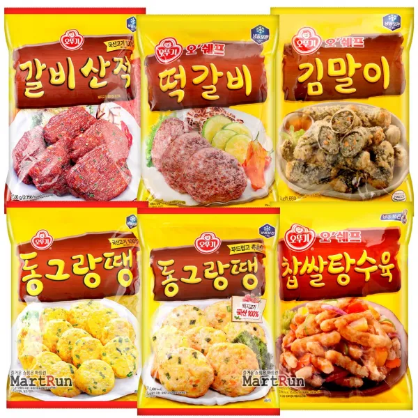 오뚜기 동그랑땡 1kg 탕수육 김말이 돈까스 만두 산적, 14 (오뚜기) 떡갈비 1kg
