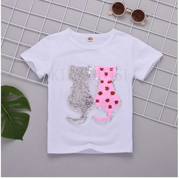 kirahosi 여름 아동 여자 반짝이 티셔츠 스팽글 반팔티 예쁜 옷 278 MW7+스마트 스트랩 증정 DRsi8pg