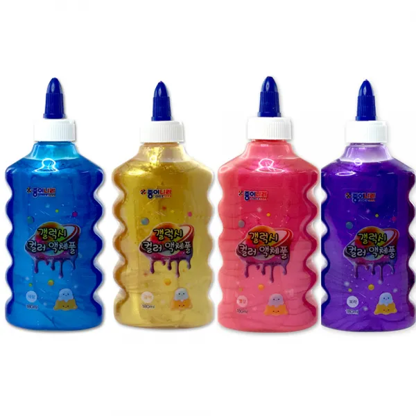 종이나라 갤럭시컬러 슬라임풀 180ml 4색세트
