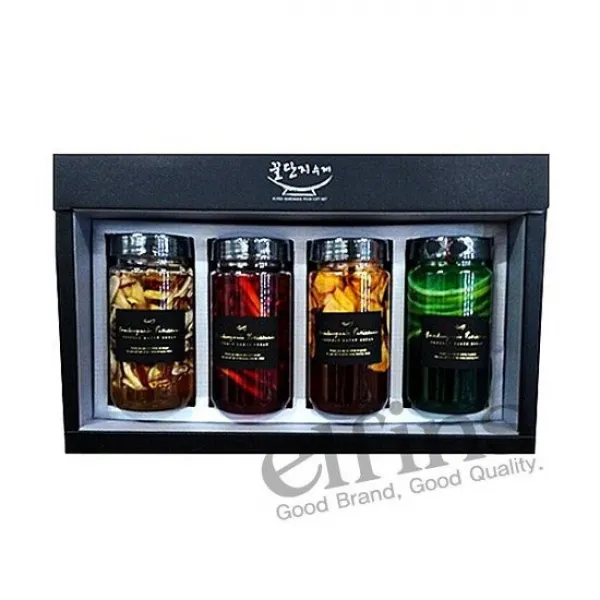 꿀단지수제청 과일청3P건강청1P 선물세트B 300ml, 상세설명 참조, 과일청3Px건강청1P 선물세트 A타입