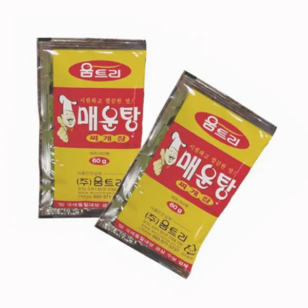푸드 움트리 일회용 매운탕 찌개장 60g 100개 씨에스에이치166 1