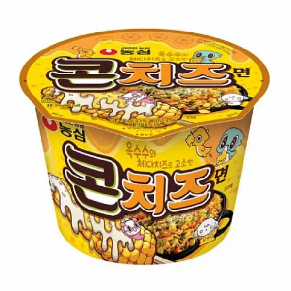 디자인그룹 티에스 농심 콘치즈면 큰컵 104gx16컵 컵라면, 1