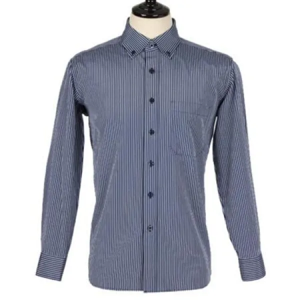 곤색스트라이프 세련된디자인 와이셔츠 도회적인 깔끔