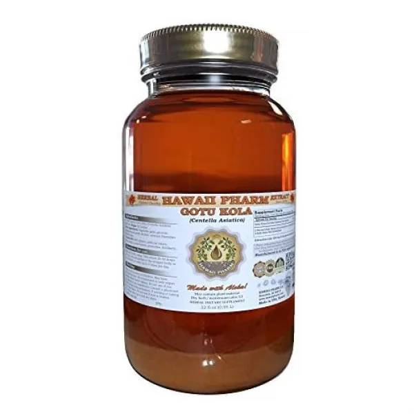 멀티비타민 Gotu Kola Liquid Extract Organic Gotu Kola Centella Asiatica Tincture 2 oz, 본문참고, Size = 32 Ounce