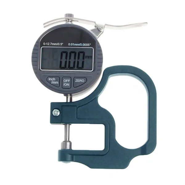 ZCD 디지털 두께 게이지 게이지 0-12.7mm 범위 전자 마이크로 미터 인치 / 미터 | 정확한 LCD 디스플레이를 갖춘 전자 백분율 두께 측정기