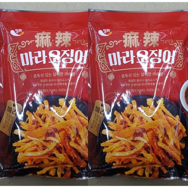 마라오징어 100g X 2 마른안주 술안주 알싸한 마라맛 1개