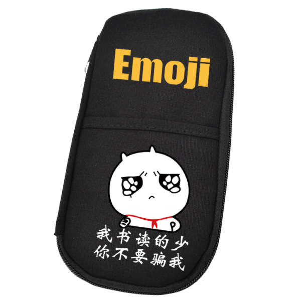 필기도구통 문구함 문구트레이 무거워 맹목적으로 공부함 학벌 골계 햄스터 커키 어린 고양이 애니메이션 주변 이차원 지퍼필통, L, 독서 적다