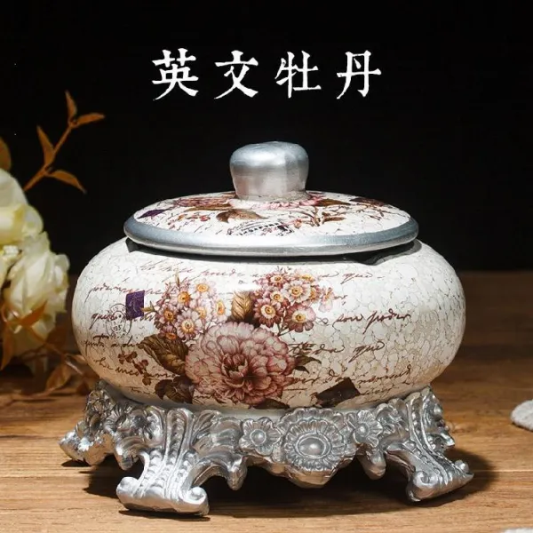 용용이상점 장식 독창적 실내 심플 현대 클래식 유러피안 리빙테이블 면 회소 티테이블, 영문 모란 풀