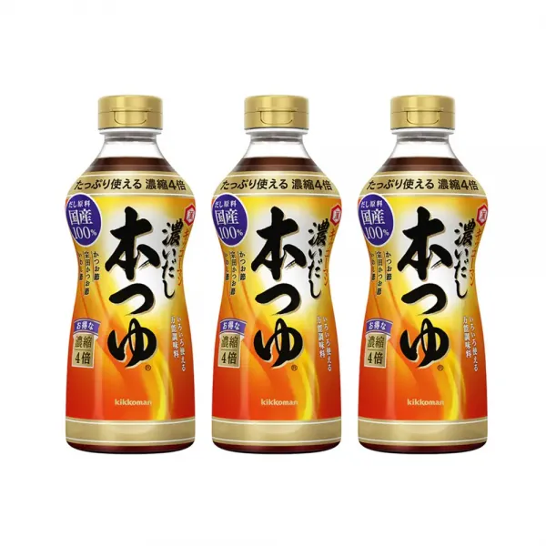 기꼬만 코이다시 혼쯔유소스, 500ml, 3개