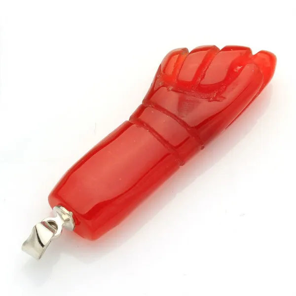 떨어졌다 12 carnelian 손 carvd semiprecious 돌 엄지 손가락 주먹 펜던트 크리스탈 reiki 치유 diy 쥬얼리 액세서리