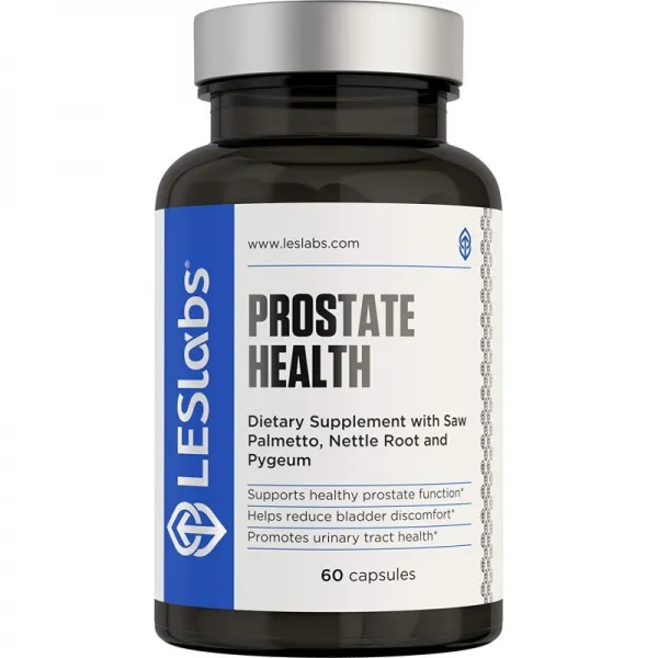LES Labs 전립선 건강 방광 불편 및 요로 건강을위한 전립선 보충제 뾰족 탑 Pygeum Beta Sitosterol