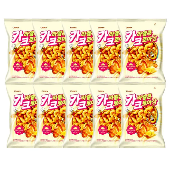 크라운 카라멜콘 크로아상, 10개, 55g