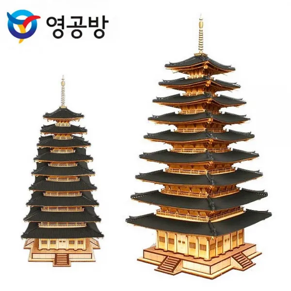 와와마트 영공방 미륵사지 9층 목탑 YM654 3D 입체퍼즐, 해당상품, 1