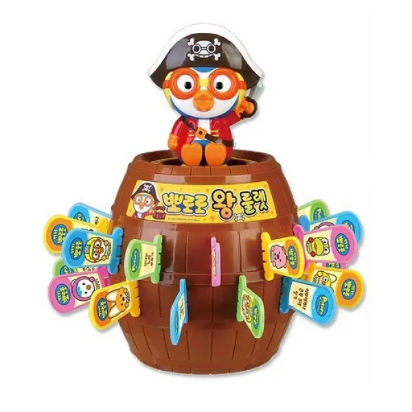 뽀로로 해적 왕 룰렛 복불복 칼꽂기 게임 룰렛게임/뽀로로복불복/칼꽂기복불복/복불복보드게임/아이놀이복불복/벌칙게임/술래정하기, 단일 색상