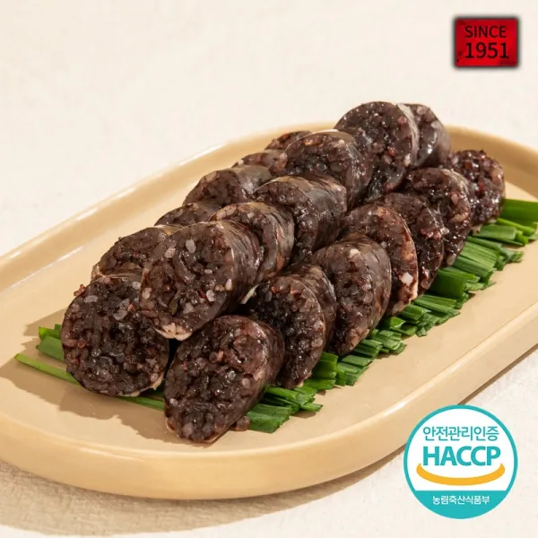 바른씨 깨끗한 돈혈로 만드는 전주 전통 피순대 1kg, 1개, 500g