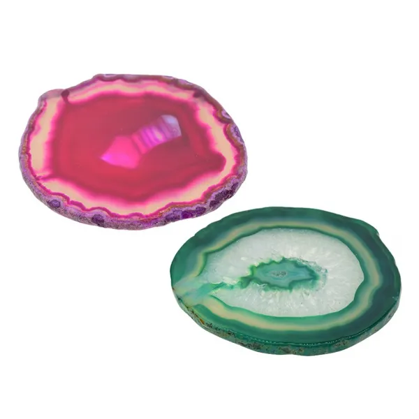 QDY 보석 만들기를위한 2pcs 80-100mm / 3-4 인치 마노 석영 수정 같은 조각 연안 무역선, 없음