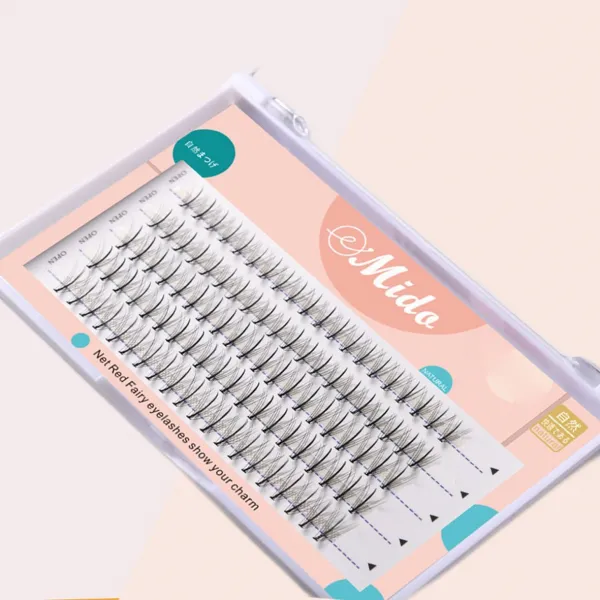 미도 인조속눈썹 부분 가닥 속눈썹 셀프 연장 자연스런운 가속눈썹 단품 시리즈, E형  8mm  1P (100모)