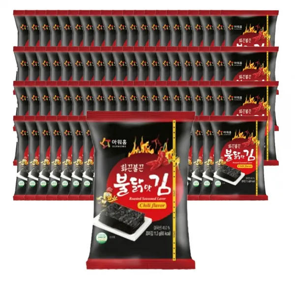 아워홈 불닭맛김 3g x 80개 (유통기한최상), 1개, 1