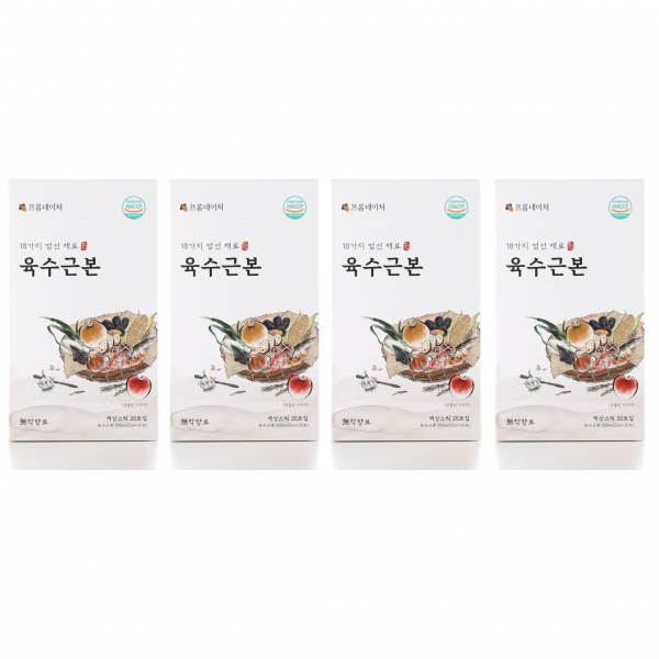 [육수근본]18가지 엄선재료 육수근본 4박스/80포, (ww)18가지 엄선재료 육수근본