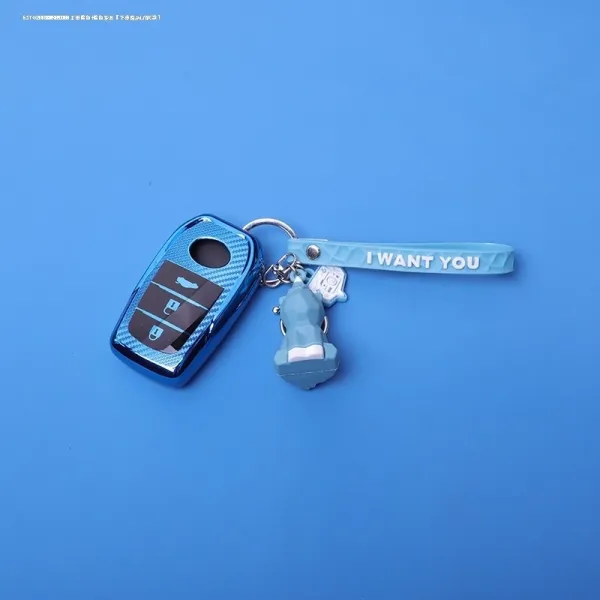 도요타에 적용 CHR 혁택 IZOA 리얼가죽 렌터카 가방커버 껍데기, 도요타 블루 _블루 다이노스 주문 댓