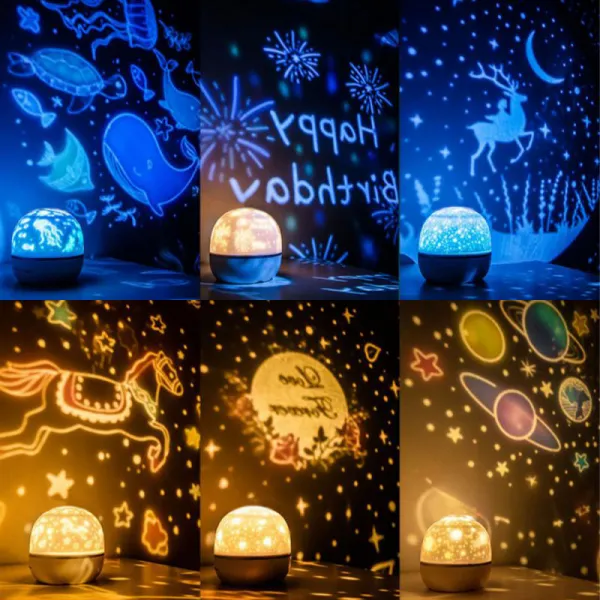 크크빔 오르골 아기 무드등 우주 미러볼 아이방 아기방 수면등 시크릿빔 12가지테마 조명, 오르골형