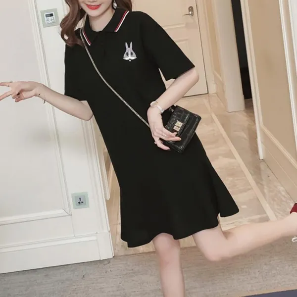 Kirahosi 여성 베이직 반팔 린넨 롱티원피스 플리츠 13호 +스마트 스트랩 증정 At5n3kp