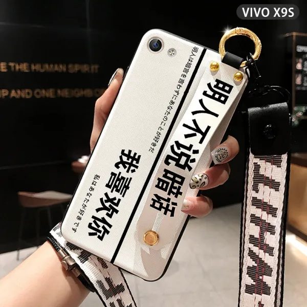 스마트밴드 vivox9핸드폰케이스 남녀공용 x9splus파우치 vivo x9s실리콘 x9plus vivox9s문자 커플룩 디자인 떨어트림방지 케이스 viv0스크럽 밴드 심플, 기본, T09-x9s[ 민 그렌 말하지않음 뒷말 밴드+길이 목걸이+강화필름 ]