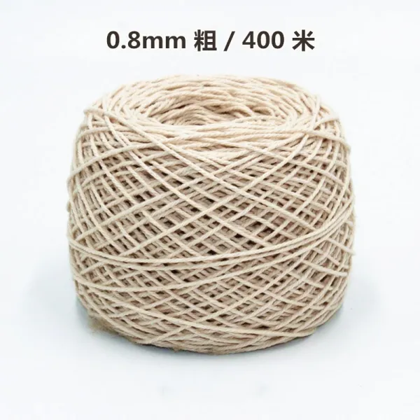 목화끈 패키지 쭝 즈 끈 묶 고 바 인 딩 끈 끈 끈 흡수 면 코드 포인 딩 끈 0.8mm 굵 은 400 미터 / 1 권, 상세페이지 참조