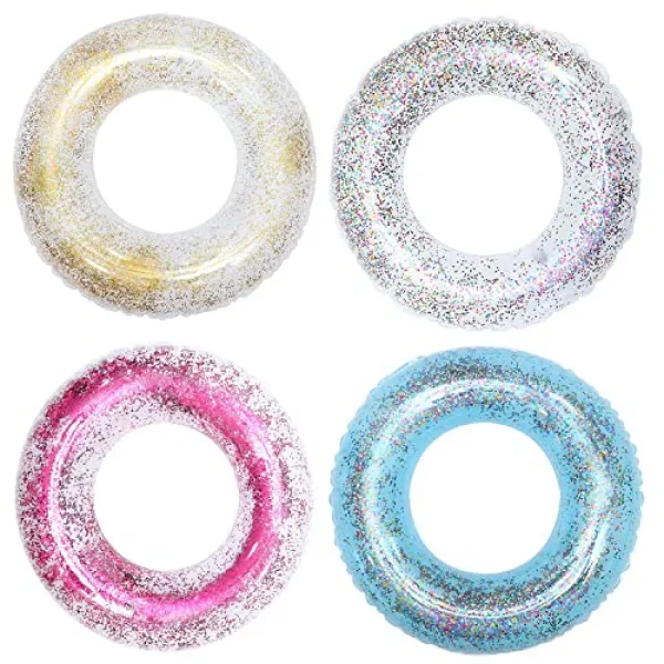 어린이 대형 수영장 부동 공 4 개 여름 해변 대형 풍선 수영장 거대한 부동 공 내부 튜브 강 수영장 뗏목 라운지 수영 55cm 본상품