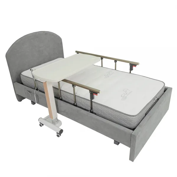 밀알가정용병원침대 아가페MB, 슈퍼싱글(SS)매트리스100mm고탄성HR, 매트리스변경 150mm 고탄성 하이브리드, 이동식 유압 테이블 추가