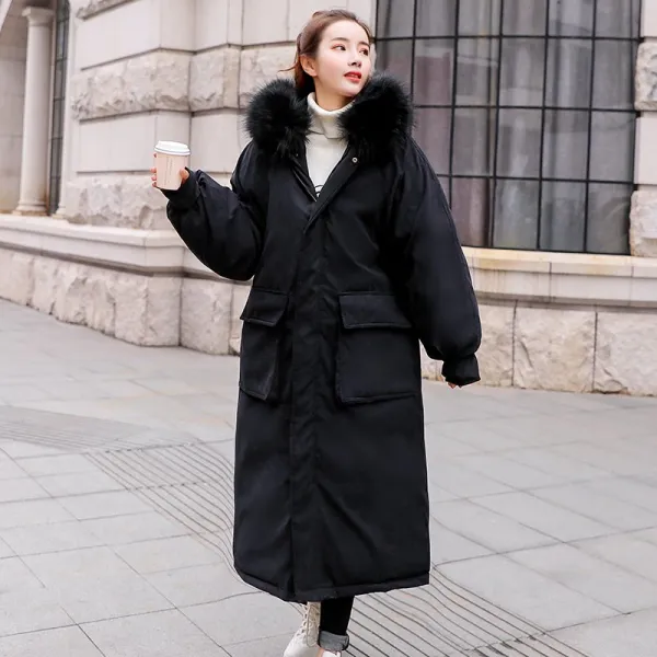스텔라2 여성롱패딩 후드 루즈핏빅사이즈S13