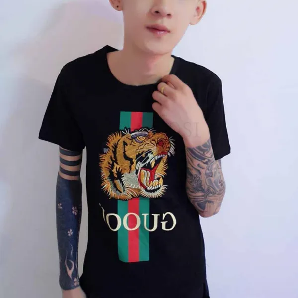 Kirahosi 남성 반팔 라운드 티셔츠 반소매 캐주얼 상의 75 Ba44be2