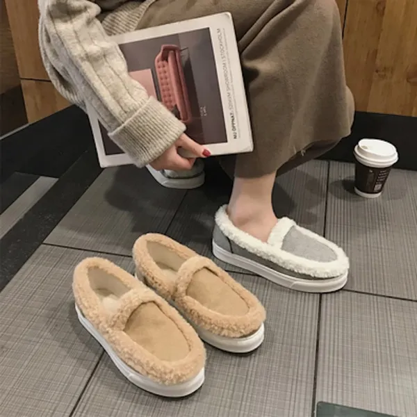 인베스트 2018년 겨울 신발인 기모 로퍼에 도톰한 양가죽 슈즈