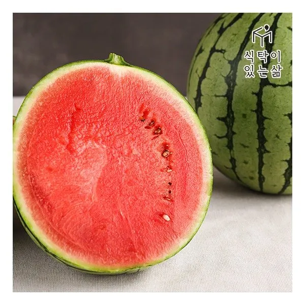 [식탁이 있는 삶] 달콤한 함안 수박 실중량 7kg 1통, 상세 설명 참조